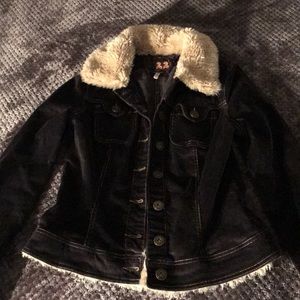 Twill 22 faux fur corduroy jacket